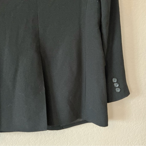 Alice + Olivia Jace Shawl Collar Oversized Fitted Blazer Size XS Black - Picture 9 of 14